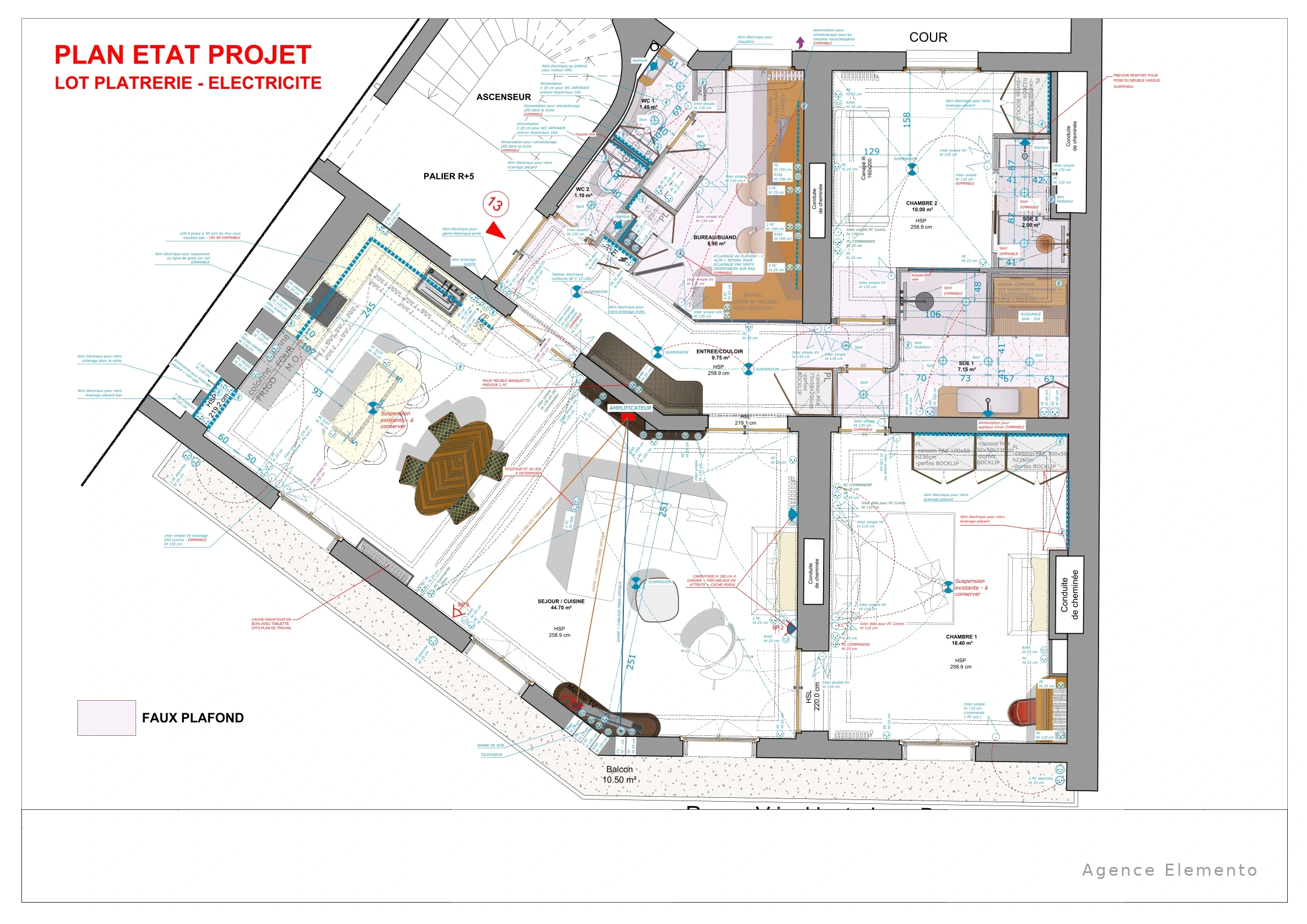 Lot électricité — plan